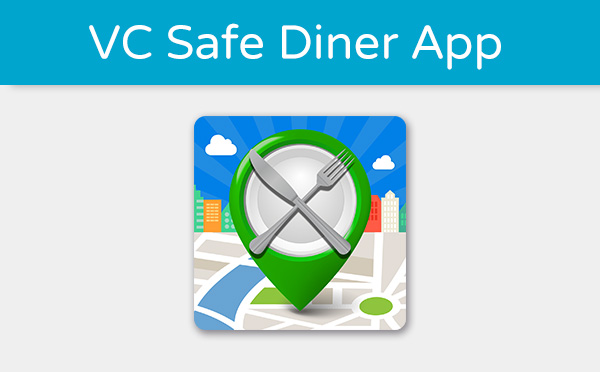 VC Safe Diner App icon with map pin and cutlery