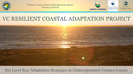 Sunset over the ocean for VC Resilient Coastal Adaptation Project